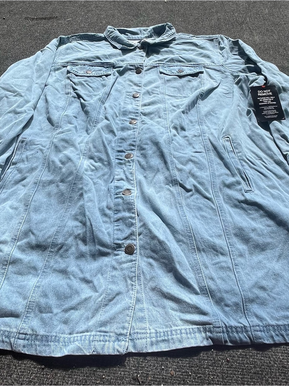 Jessica London Light Blue Denim Jean Jacket
